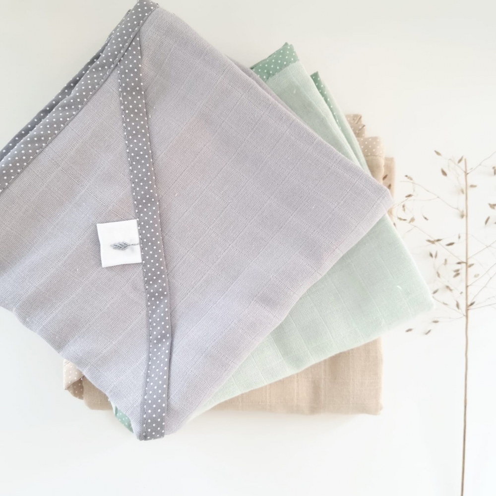 Toalha fralda com capuz