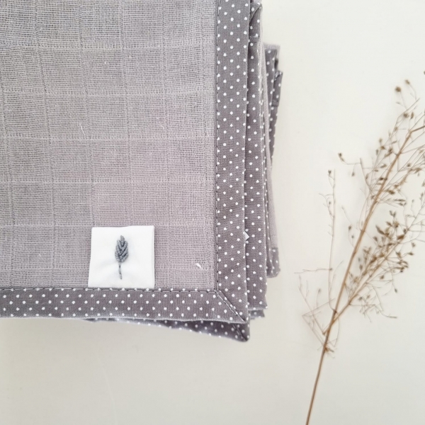 Trio de toalhas de boca