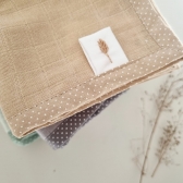 Trio de toalhas de boca